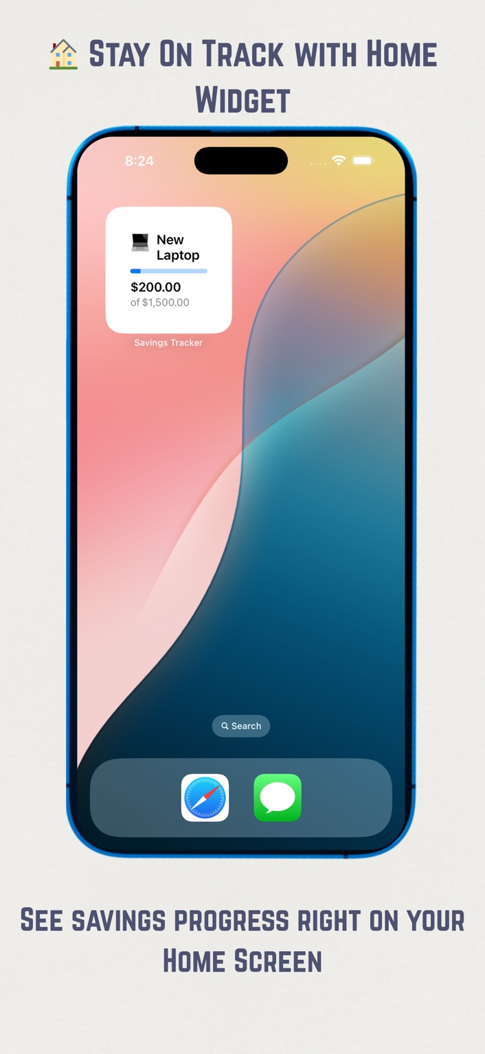 Savings Template Screenshot
